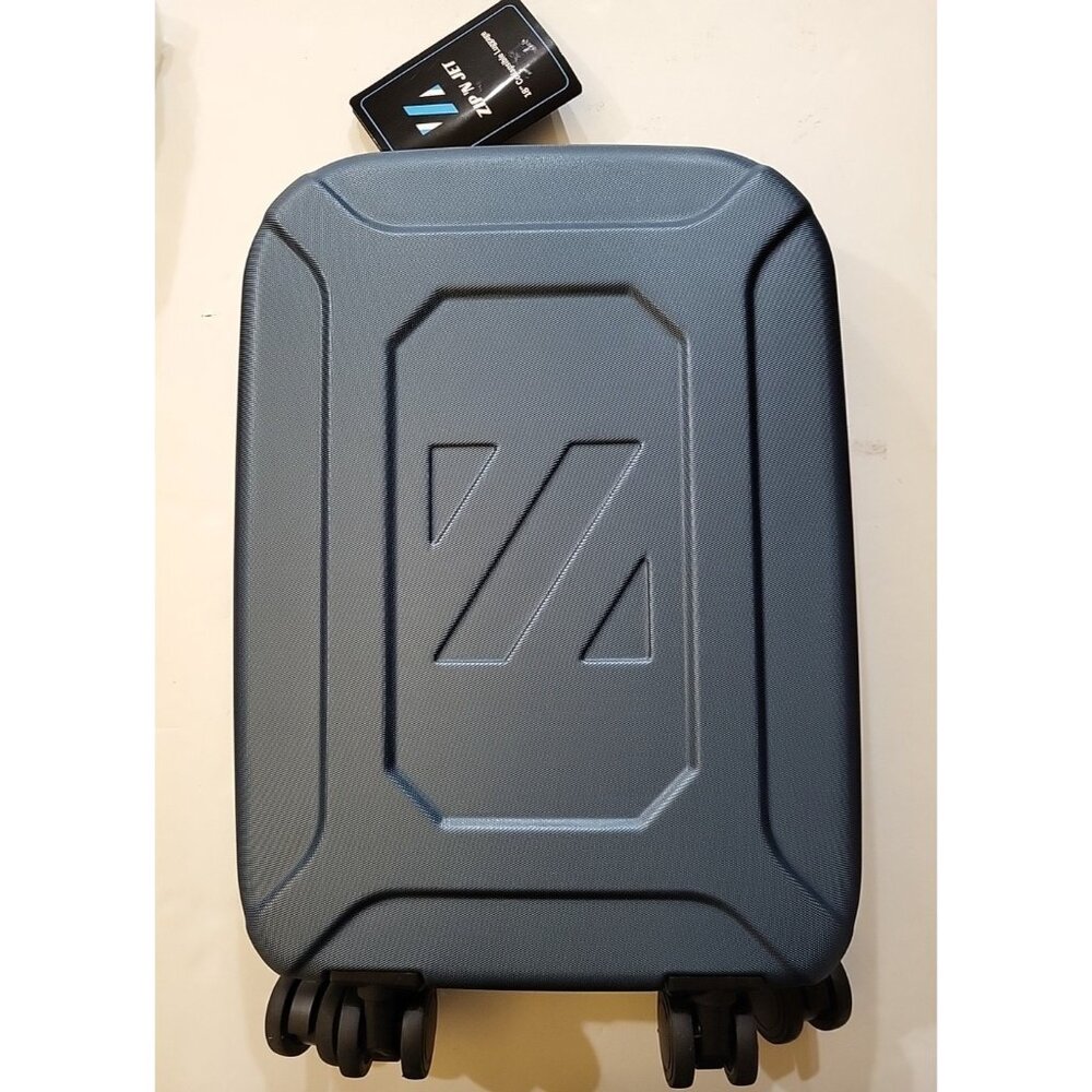 Zip N Jet 18” Collapsible Luggage Rolling Blue New With Tags NEW